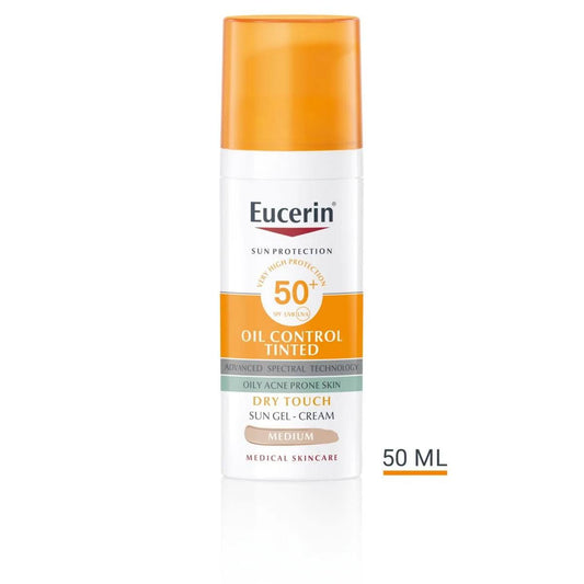 Eucerin Oil Control Sun Gel-Cream Dry Touch TINTED SPF50+ 50ml